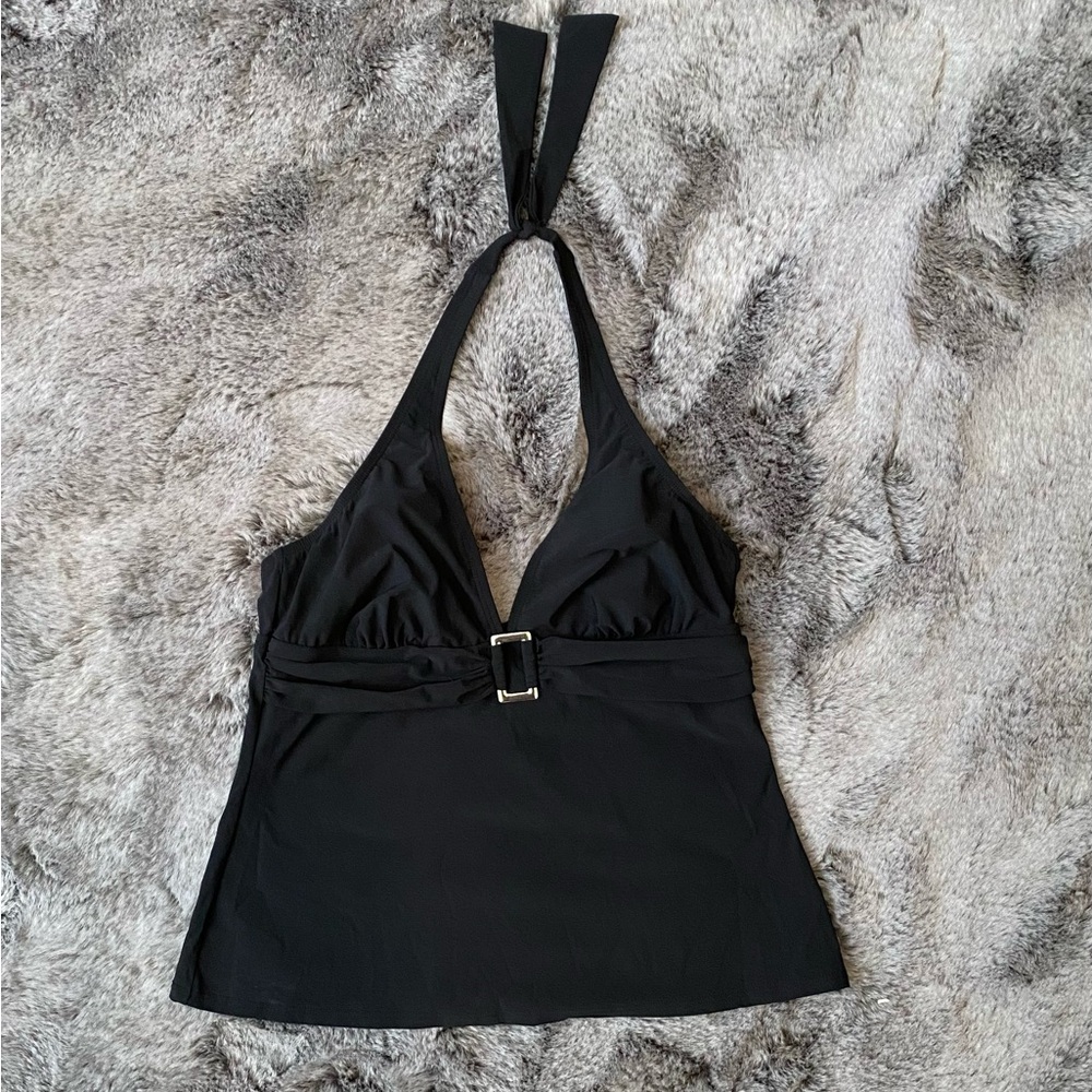 2Bamboo Black Tankini Swimsuit (Top Only).  Size M 34D
